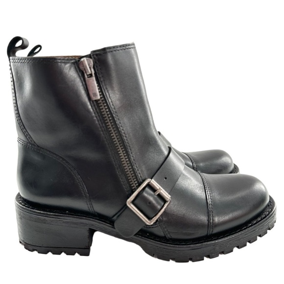 Lucky Brand Shoes - Lucky brand Ondalucia womens ankle booties size 7 37 leather moto biker boots